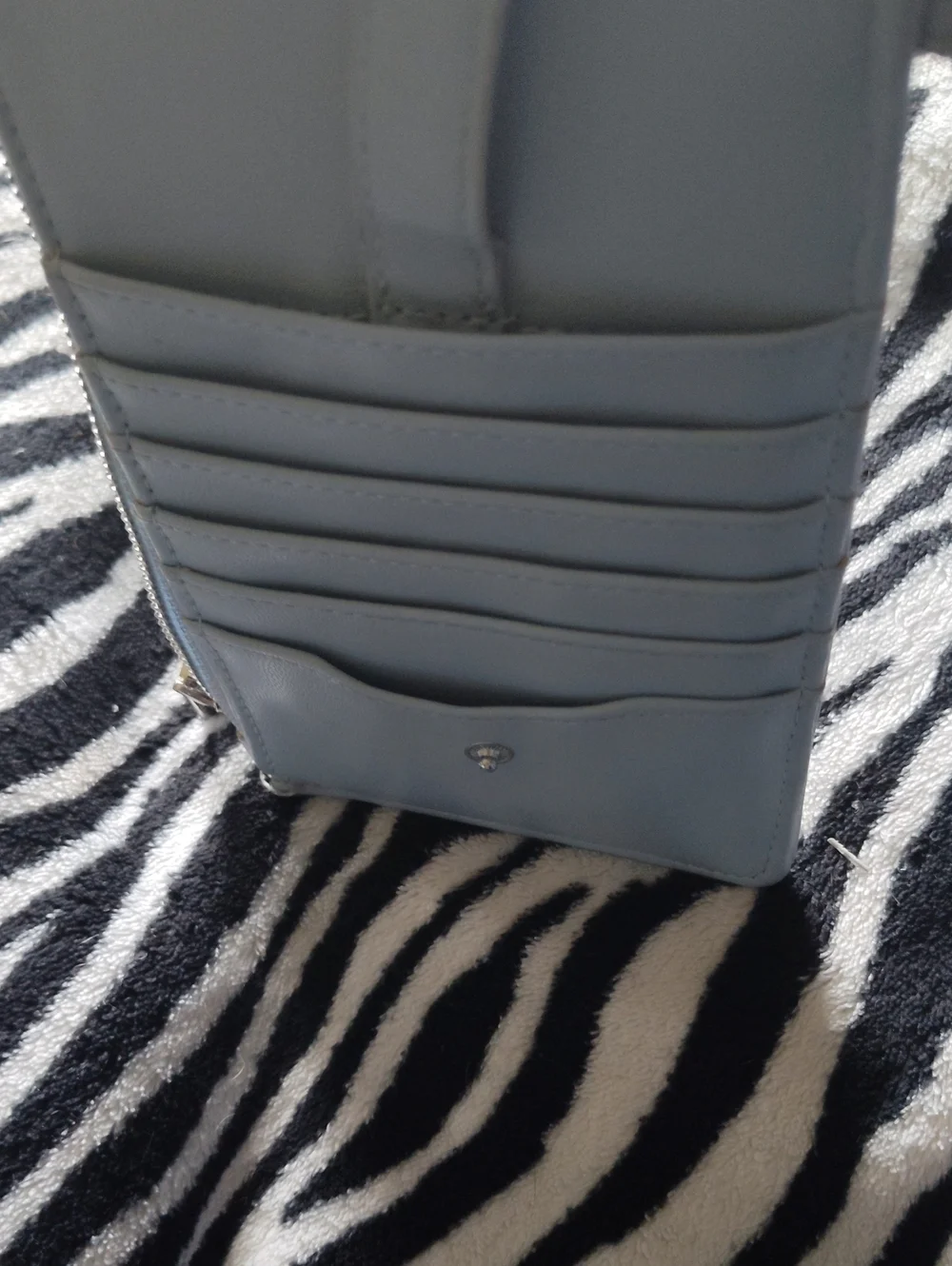 Steve Madden Light Blue Wristlet Phone Wallet